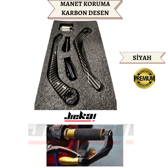 M-93 * SİYAH * RENKLİ MANET KORUMA KARBON DESEN