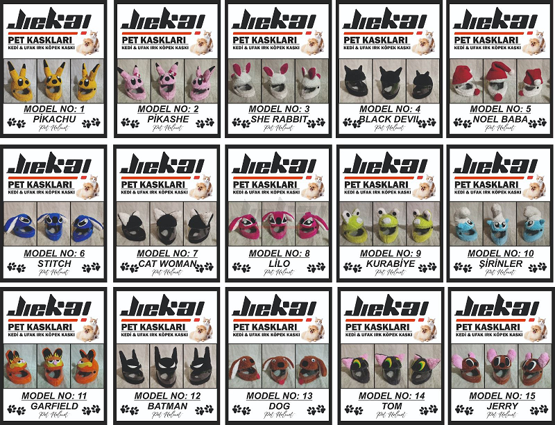 K114 KEDİ VE KÖPEK KASKI ( KASK YERLİ ÜRETİM ) AÇIKLAMA OKUYUNUZ